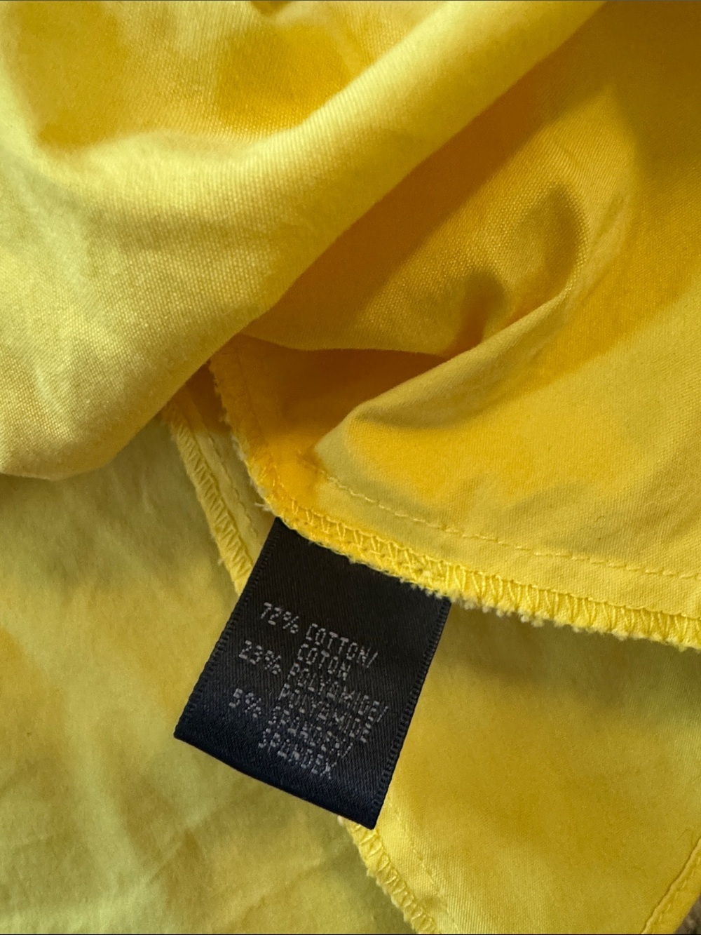 Lafayette 148 New York Yellow Ruching Button-Down Shirt 8 - Picture 5 of 5